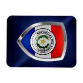 Paraguay Metallic Emblem Magnet (Horizontal)