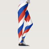 Paraguay National Flag Farben diagonal gestreift Leggings (Rechts)