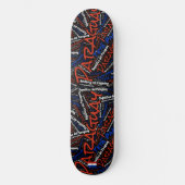 Paraguay National Pride Wordcloud Skateboard (Vorderseite)