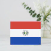 Paraguay-Nationalflagge Postkarte (Stehend Vorderseite)