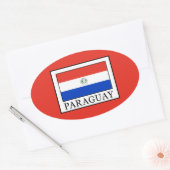 Paraguay Ovaler Aufkleber (Umschlag)