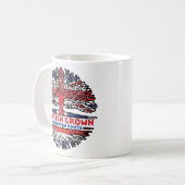 Paraguay Paraguayan Britische Tree Roots Flag Kaffeetasse (Vorderseite Links)