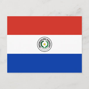 Paraguay (Paraguayan) Flagge Postkarte