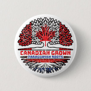 Paraguay Paraguayan Kanada Tree Roots Button
