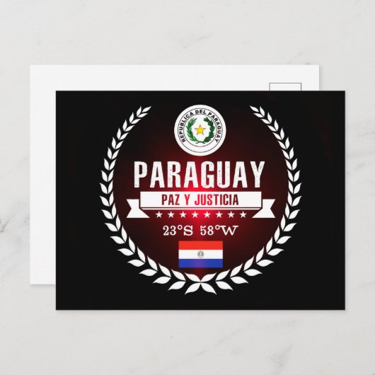 Paraguay Postkarte (Vorne/Hinten)