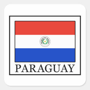 Paraguay Quadratischer Aufkleber