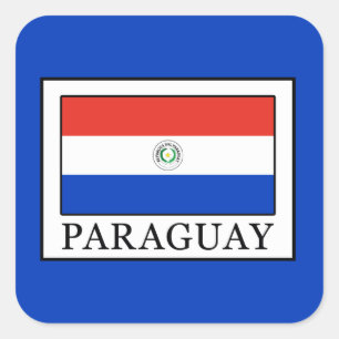 Paraguay Quadratischer Aufkleber