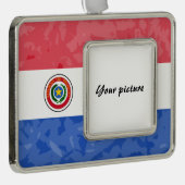 Paraguay Rahmen-Ornament Silber (Rechts)