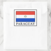 Paraguay Rechteckiger Aufkleber (Tasche)