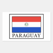 Paraguay Rechteckiger Aufkleber (Vorderseite)
