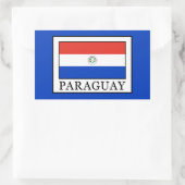 Paraguay Rechteckiger Aufkleber (Tasche)