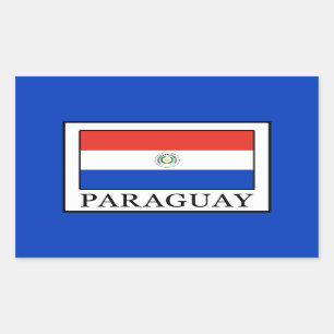 Paraguay Rechteckiger Aufkleber