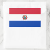 PARAGUAY RECHTECKIGER AUFKLEBER (Tasche)