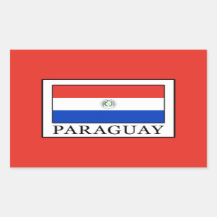 Paraguay Rechteckiger Aufkleber