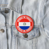 Paraguay Round Emblem Button (Beispiel)