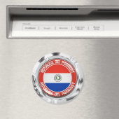 Paraguay Round Emblem Magnet (In Situ (Geschirrspüler))