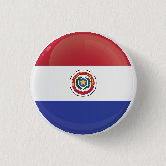 Paraguay Round Icon Flag Button (Vorderseite)