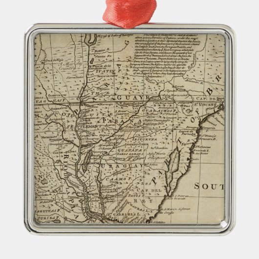 Paraguay Silbernes Ornament (Vorne)
