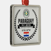 Paraguay Silbernes Ornament (Rechts)