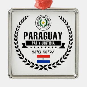 Paraguay Silbernes Ornament