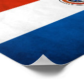 Paraguay-Staatsflagge Poster (Ecke)