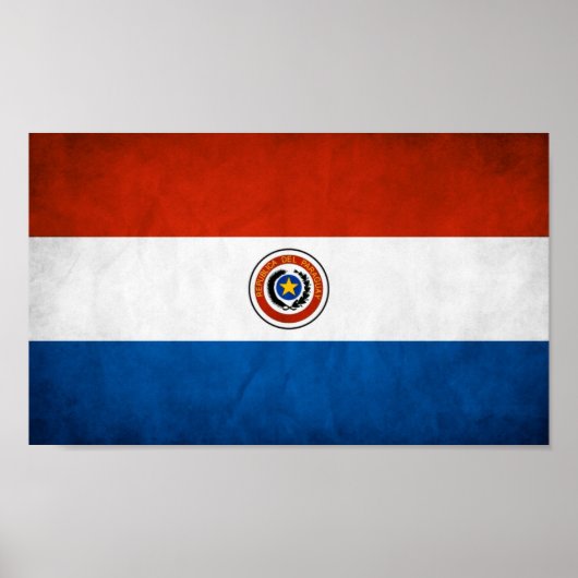 Paraguay-Staatsflagge Poster (Vorne)