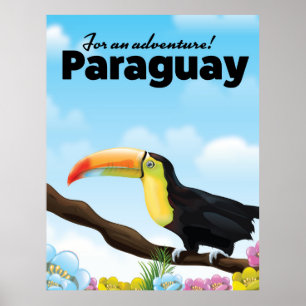 Paraguay Toucan Reiseplakat Poster