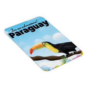 Paraguay-Tukan-Reiseposter Magnet