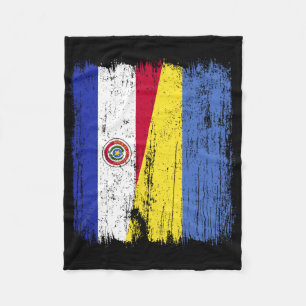 Paraguay Ukraine Halbflagge Paraguayischer Ukraini Fleecedecke