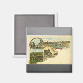 Paraguay, Vintag Magnet (Vorderseite/Rückseite)