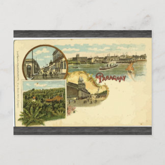 Paraguay, Vintag Postkarte