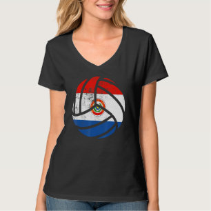 Paraguay Volleyball Paraguayanische Flagge Volleyb T-Shirt