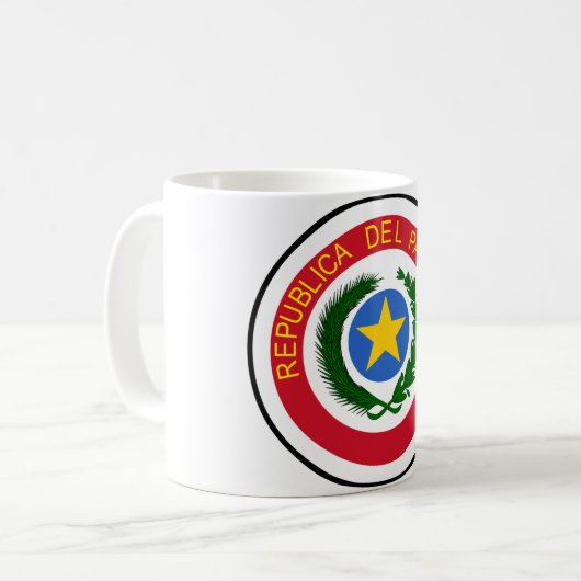 Paraguay-Wappen Kaffeetasse (Vorderseite Links)