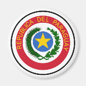 Paraguay-Wappen Magnet (Vorne)