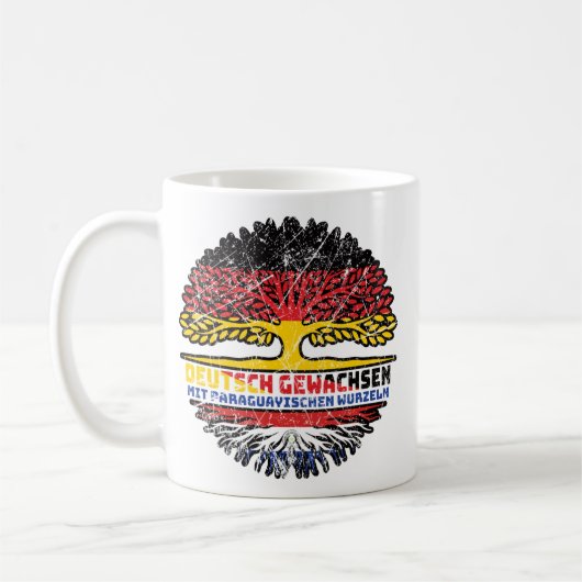 Paraguayisch Deutsch Deutschland Baum Kaffeetasse (Links)