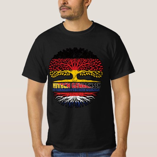 Paraguayisch Deutsch Deutschland Baum T-Shirt (Vorderseite)