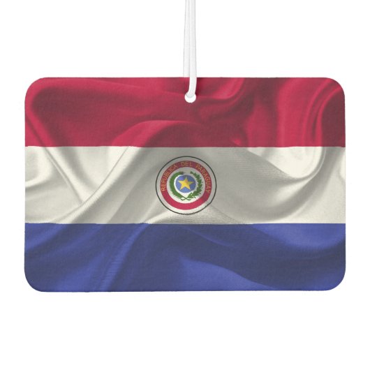 Paraguayische Flagge Autolufterfrischer (Vorderseite)