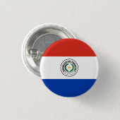 Paraguayische Flagge Button (Vorne & Hinten)