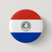 Paraguayische Flagge Button (Vorderseite)
