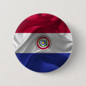 Paraguayische Flagge Button (Vorderseite)