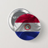 Paraguayische Flagge Button (Vorne & Hinten)