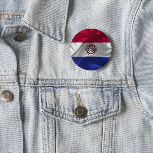 Paraguayische Flagge Button (Beispiel)