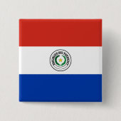 Paraguayische Flagge Button (Vorderseite)