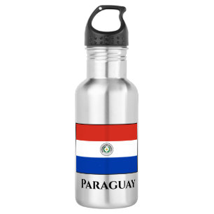 Paraguayische Flagge Edelstahlflasche