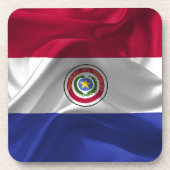 Paraguayische Flagge Getränkeuntersetzer (Vorderseite)