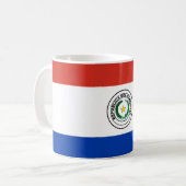 Paraguayische Flagge Kaffeetasse (Vorderseite Links)