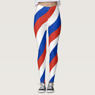 Paraguayische Nationalflaggenfarben diagonal gestr Leggings