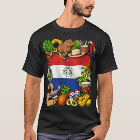 Paraguayisches Erbe T-Shirt (Vorderseite)