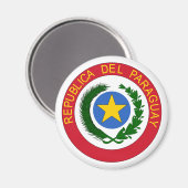 Paraguayisches Wappen Magnet (Vorderseite/Rückseite)