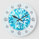 Paraiba Tourmaline Große Wanduhr (Vorderseite)
